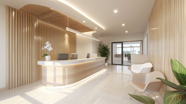 Modern clinic reception
